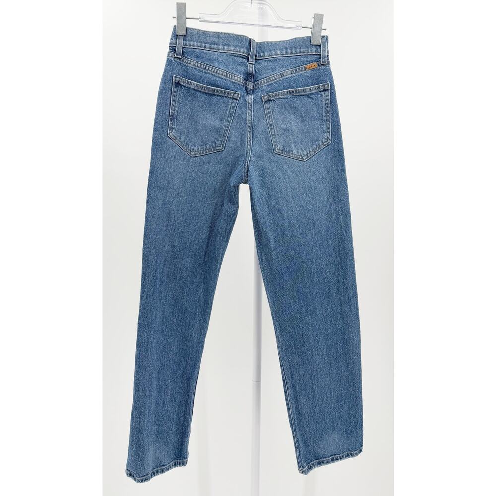 AYR Jeans The Getup Barrel Bow Leg Straight Stretch Denim Blue High Rise Size 24 - Picture 3 of 6